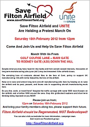 Save Filton Airfield protest march