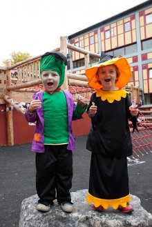 Opening of a new play area at the Church View flats in Filton.