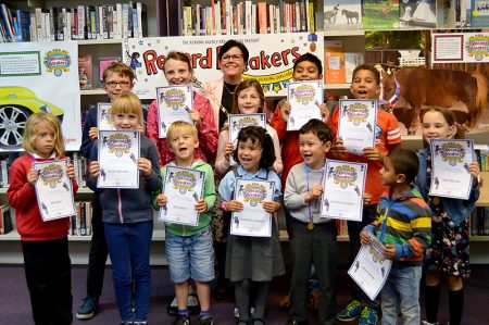 Summer Reading Challenge awards presentation at Filton Library.