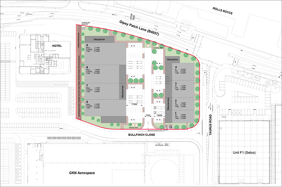 Proposed block plan.